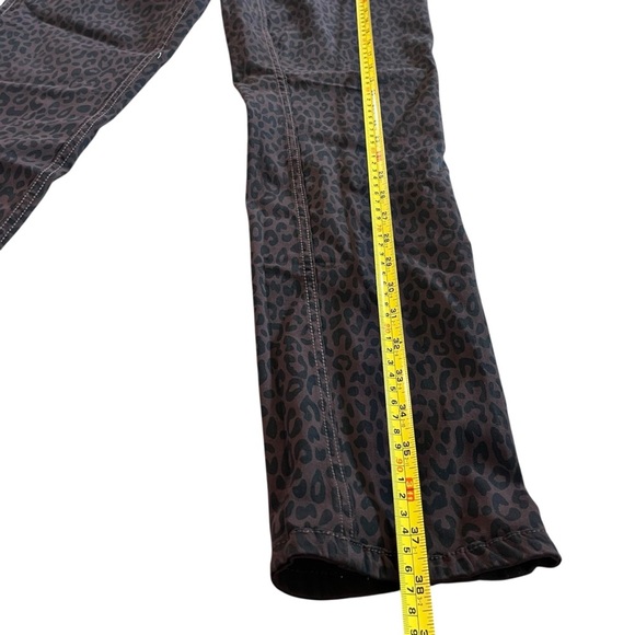 Cleo reversible leopard print pants brown small stretch office business casual - Picture 6 of 13